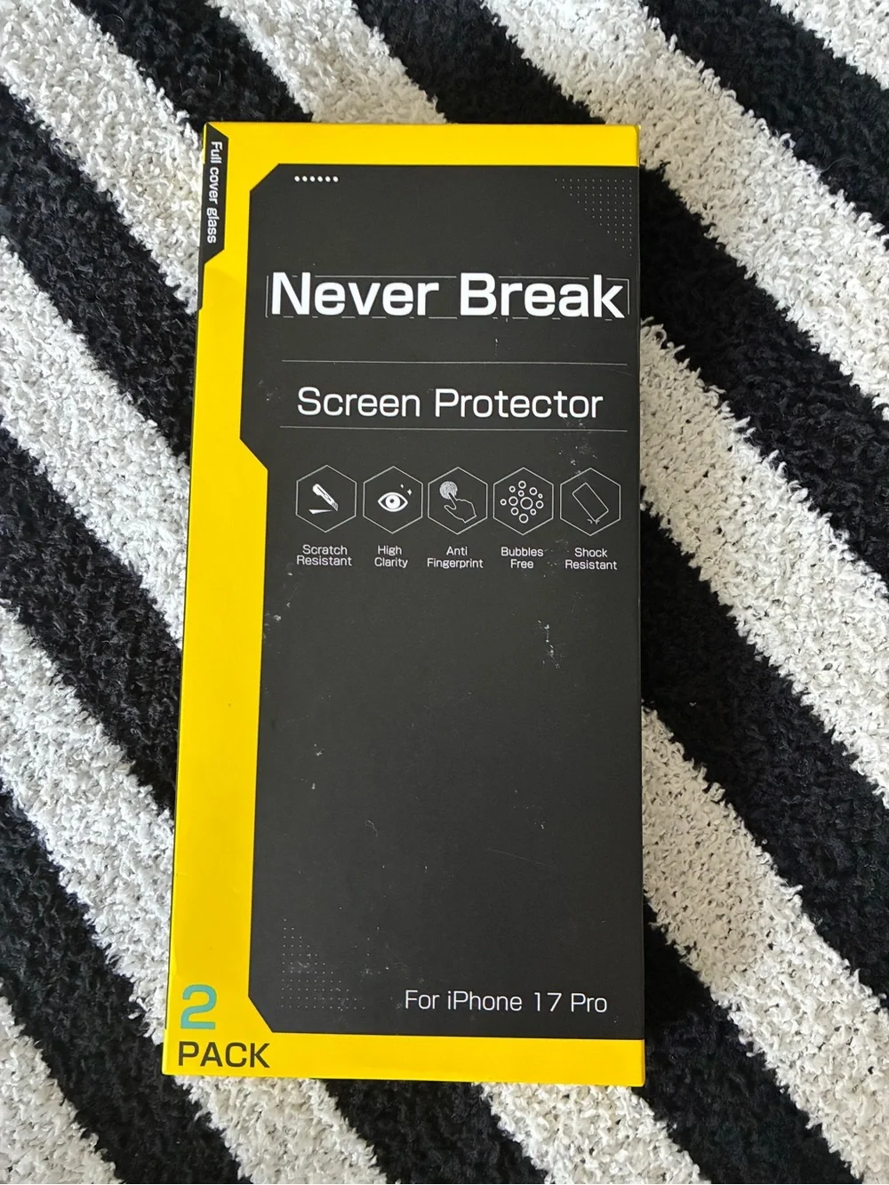 Zeniss Never Break Glass Screen Protector iPhone 17 Pro 2 pack & accessories NEW